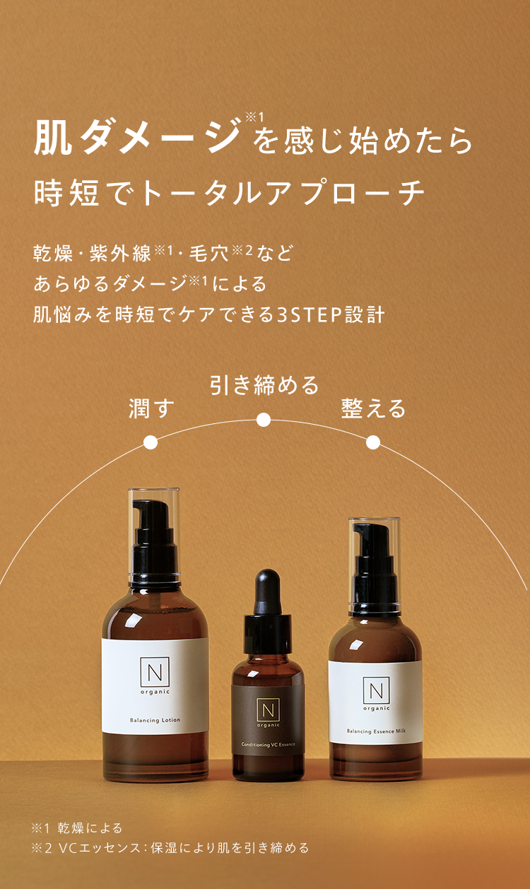 肌ダメージを感じ始めたら
時短でトータルアプローチ