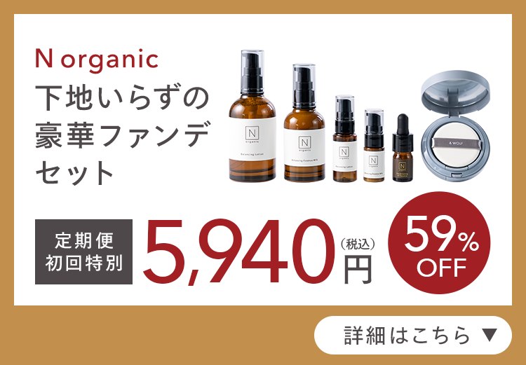 N organic
下地いらずの
豪華ファンデ
セット