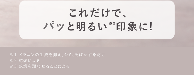 透明感あふれる肌へ
贅沢美白ケア