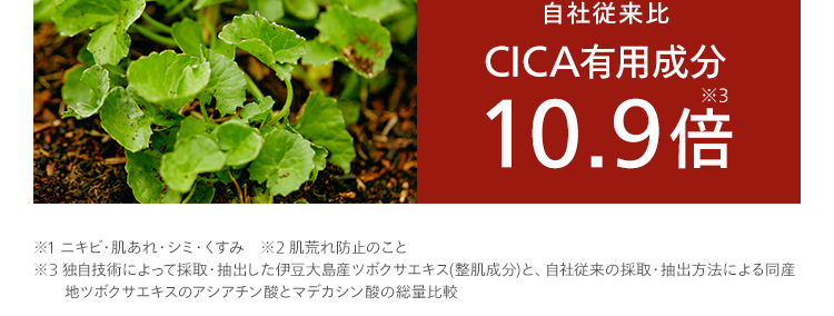保湿だけじゃ足りない!
大人の肌不調に
「赤CICA」という選択肢