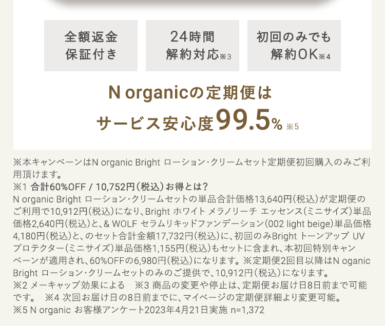 初回のみでも解約OK
24時間解約対応
送料無料